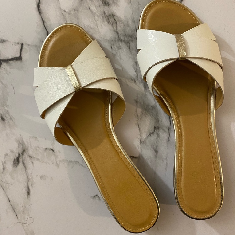 Coach And Four White Aoasta Wedge Sandal